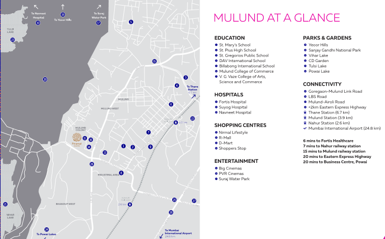 PIRAMAL MULUND west location map REVANTA CALL 9958959555